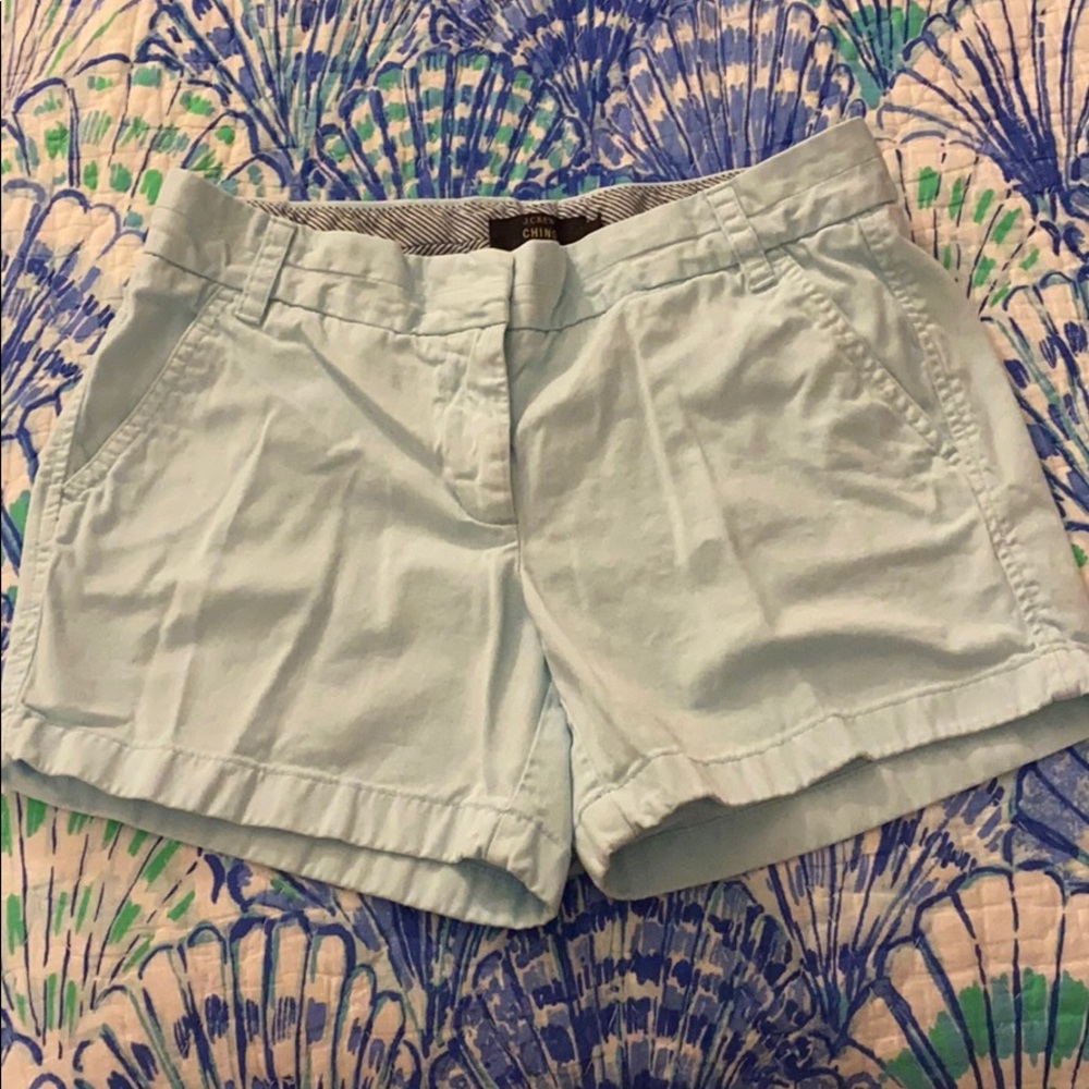 J. Crew pool baby blue / pool blue chino shorts